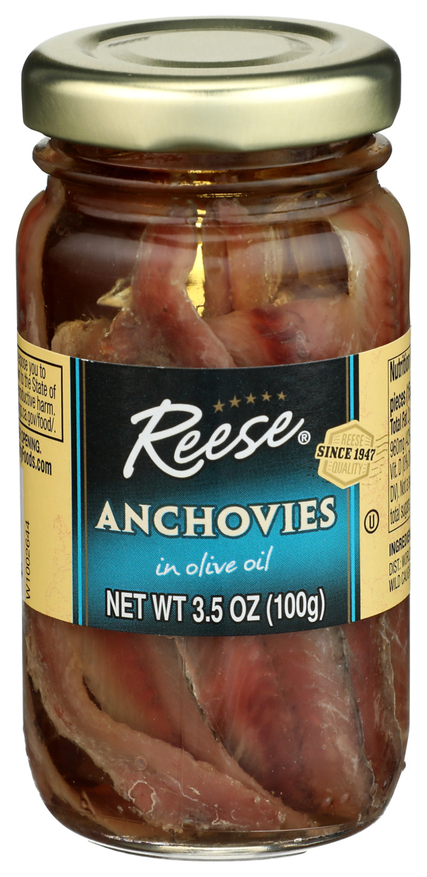 Flat Anchovies in Glass