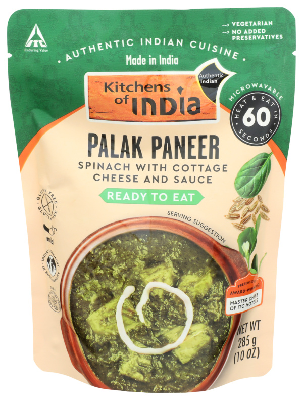 Palak Paneer – Spinach with Cottage Cheese & Sauce