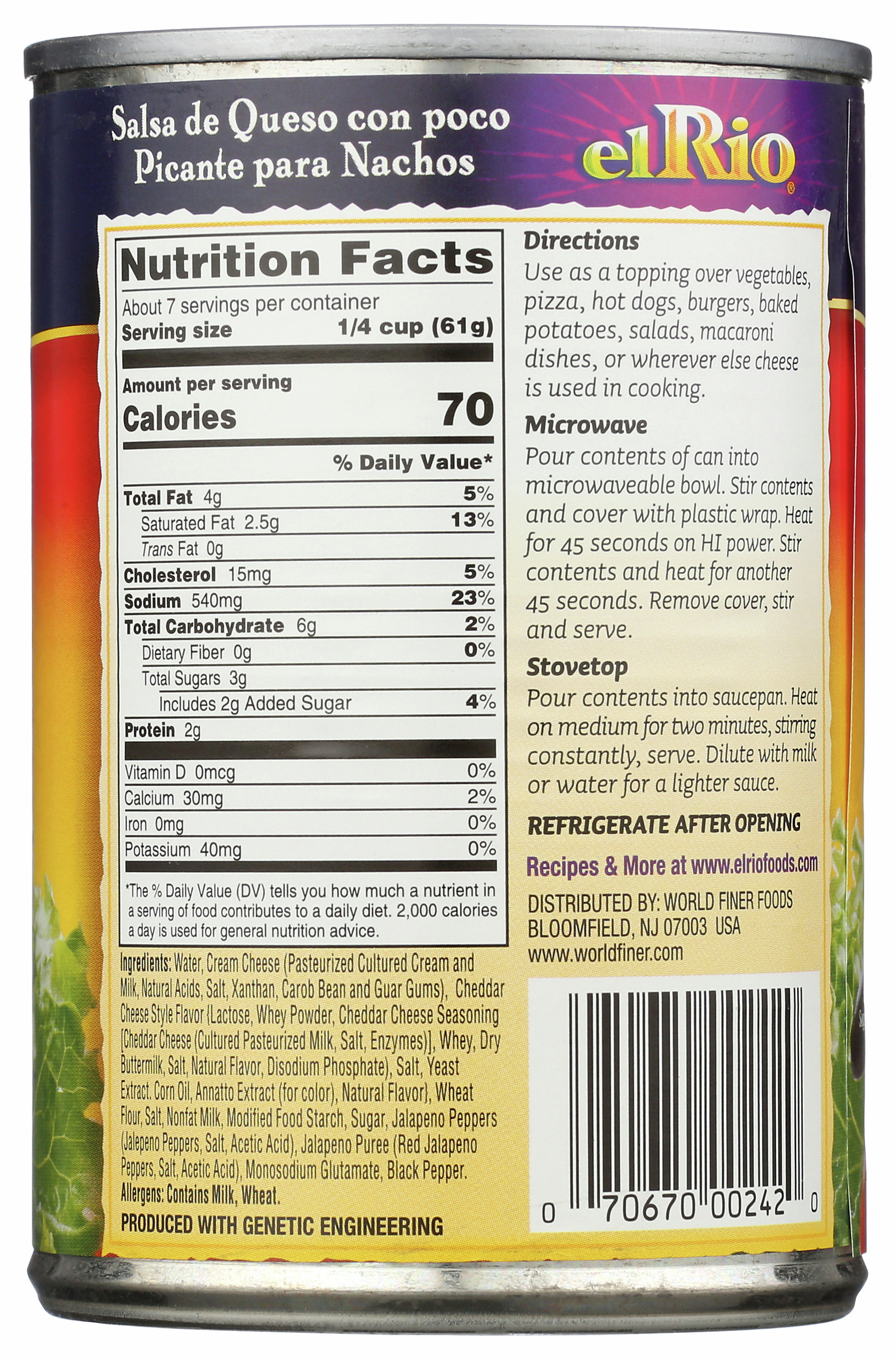 Mild Nacho Cheese Sauce World Finer Foods