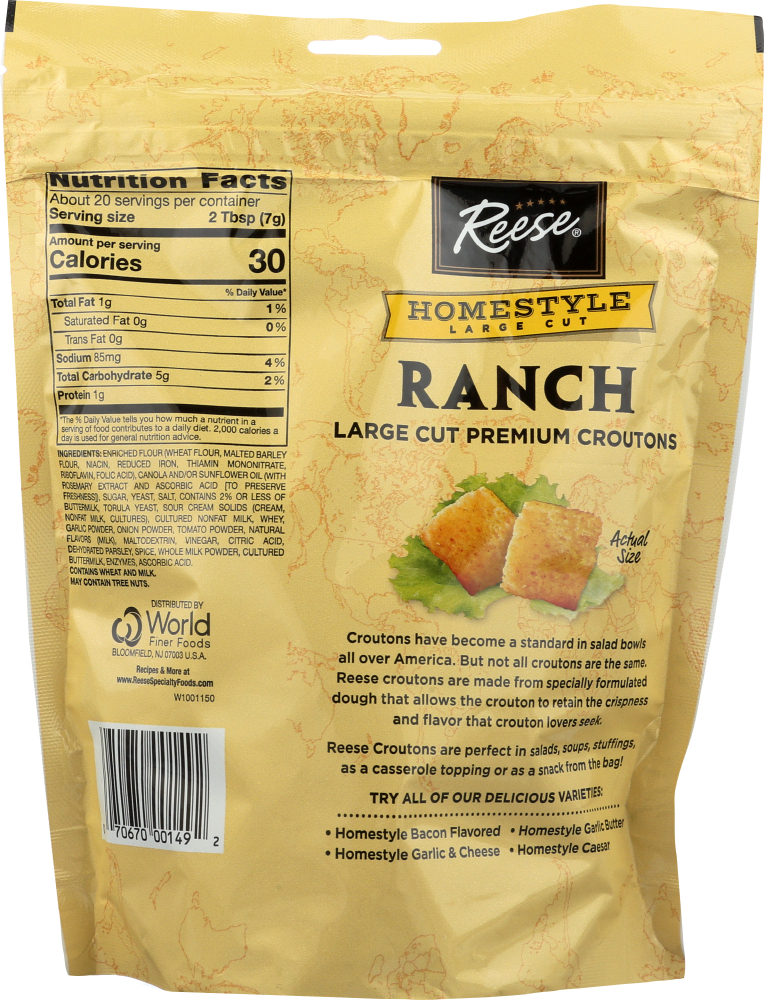 Homestyle Ranch Croutons - World Finer Foods