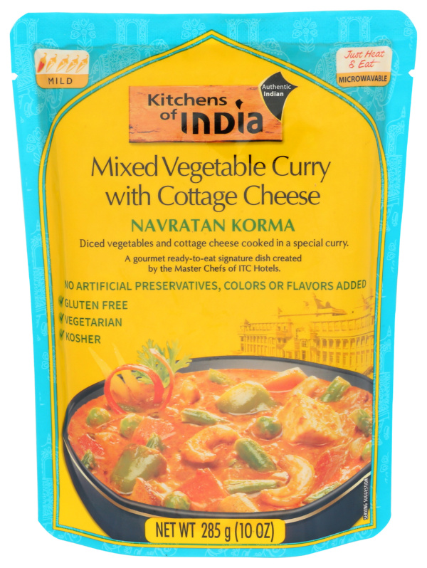 Navratan Korma – Mixed Vegetable & Cottage Cheese Curry