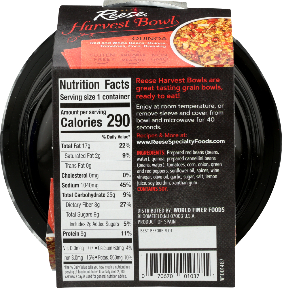 Quinoa Harvest Bowl - World Finer Foods