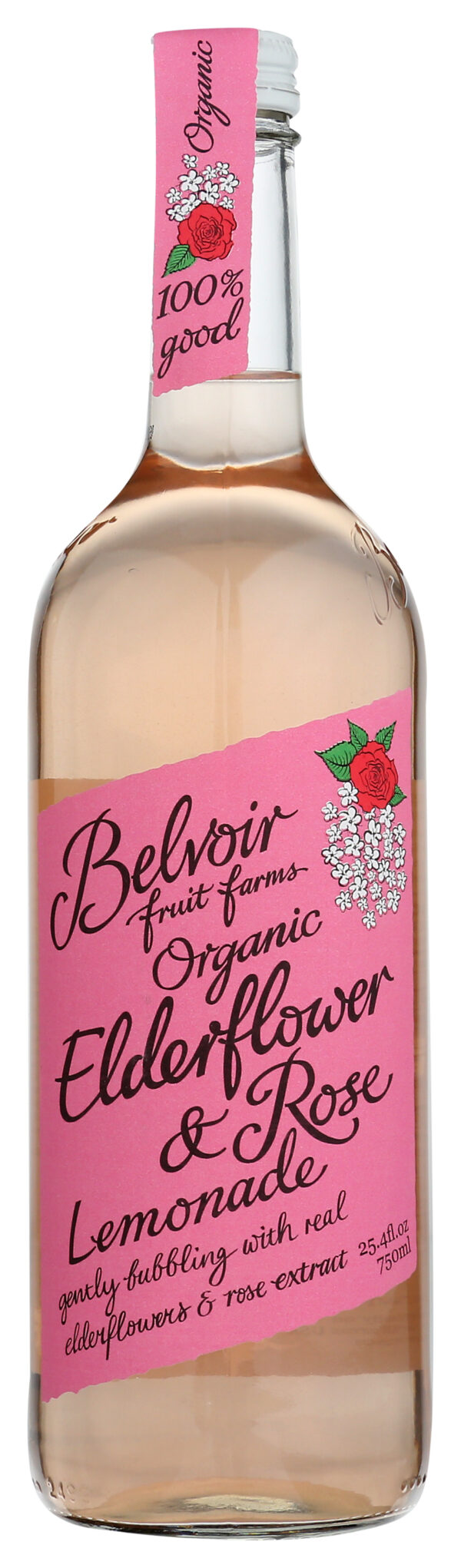 Organic Elderflower & Rose Lemonade 25.4 OZ
