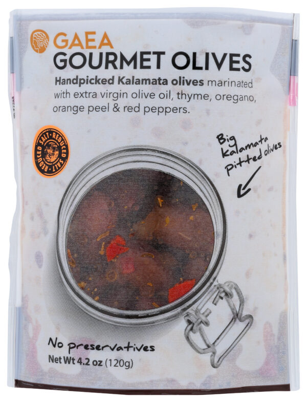 Gourmet Marinated Kalamata Olives in Pouch