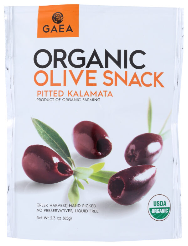 Organic Pitted Kalamata Olives in Snack Pack