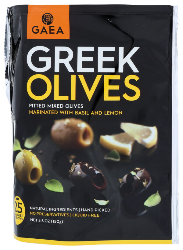 Mixed Olives with Basil & Lemon in Pouch