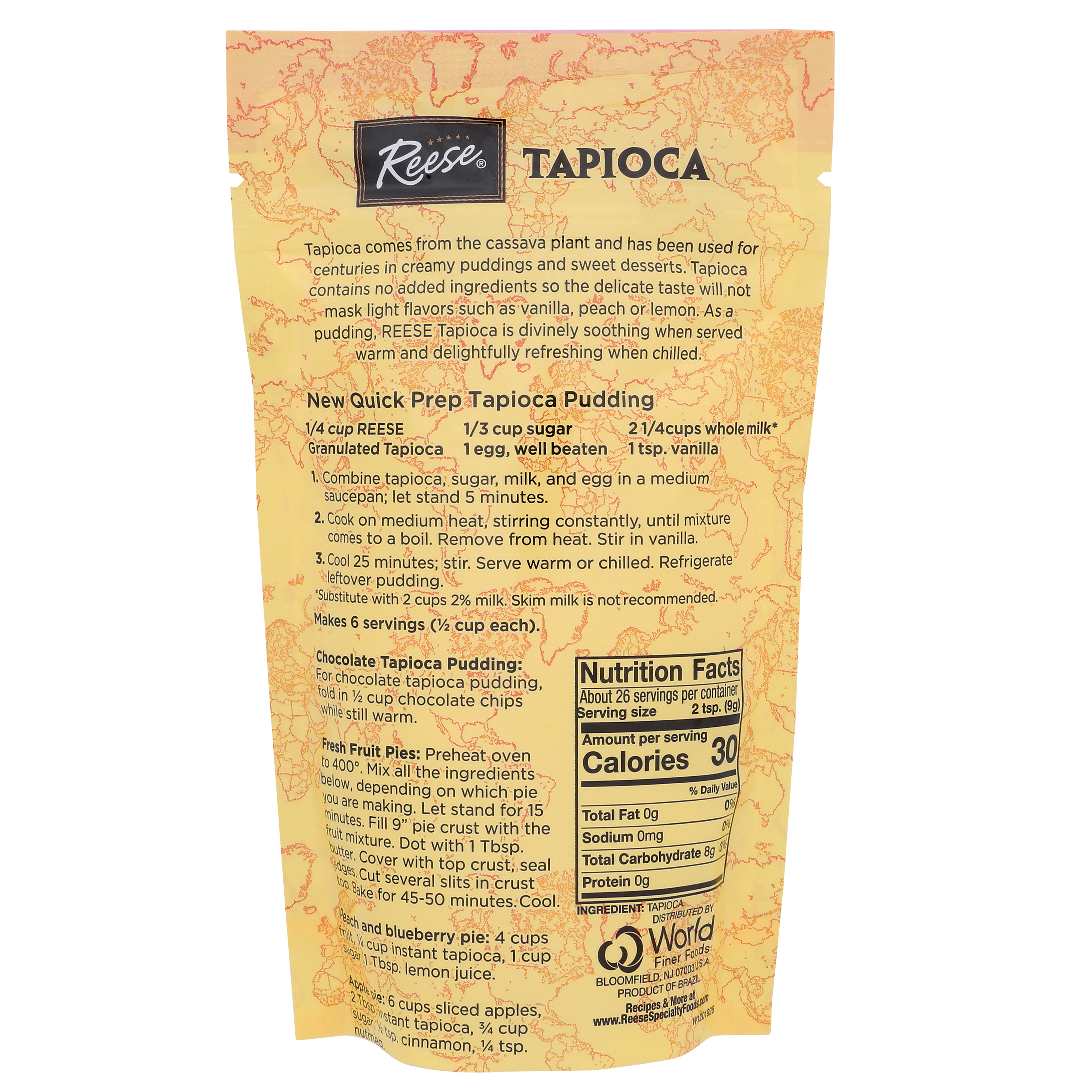 Reese Instant Granulated Tapioca - World Finer Foods