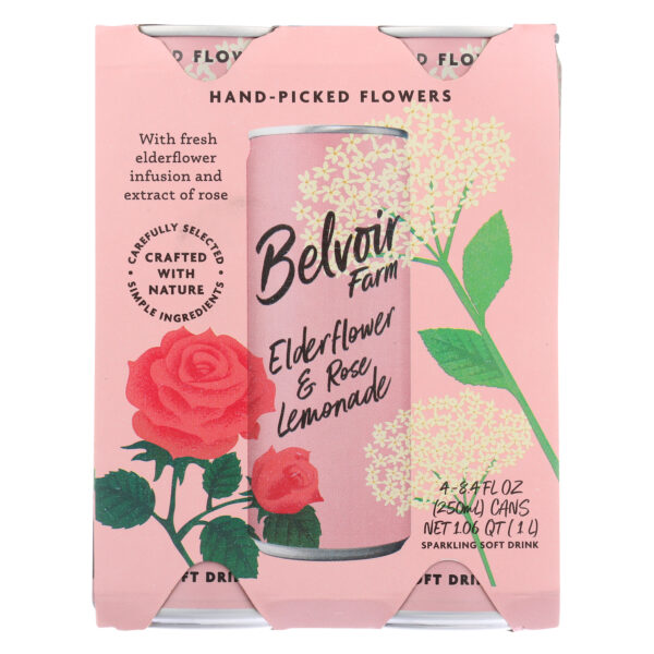 Elderflower & Rose Lemonade 4-Pack
