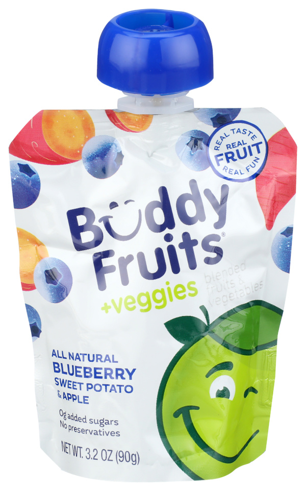 Blueberry, Sweet Potato & Apple Blended Fruits & Vegetables Pouch