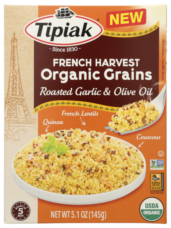 French Harvest Organic Grains – Roasted Garlic & Olive Oil