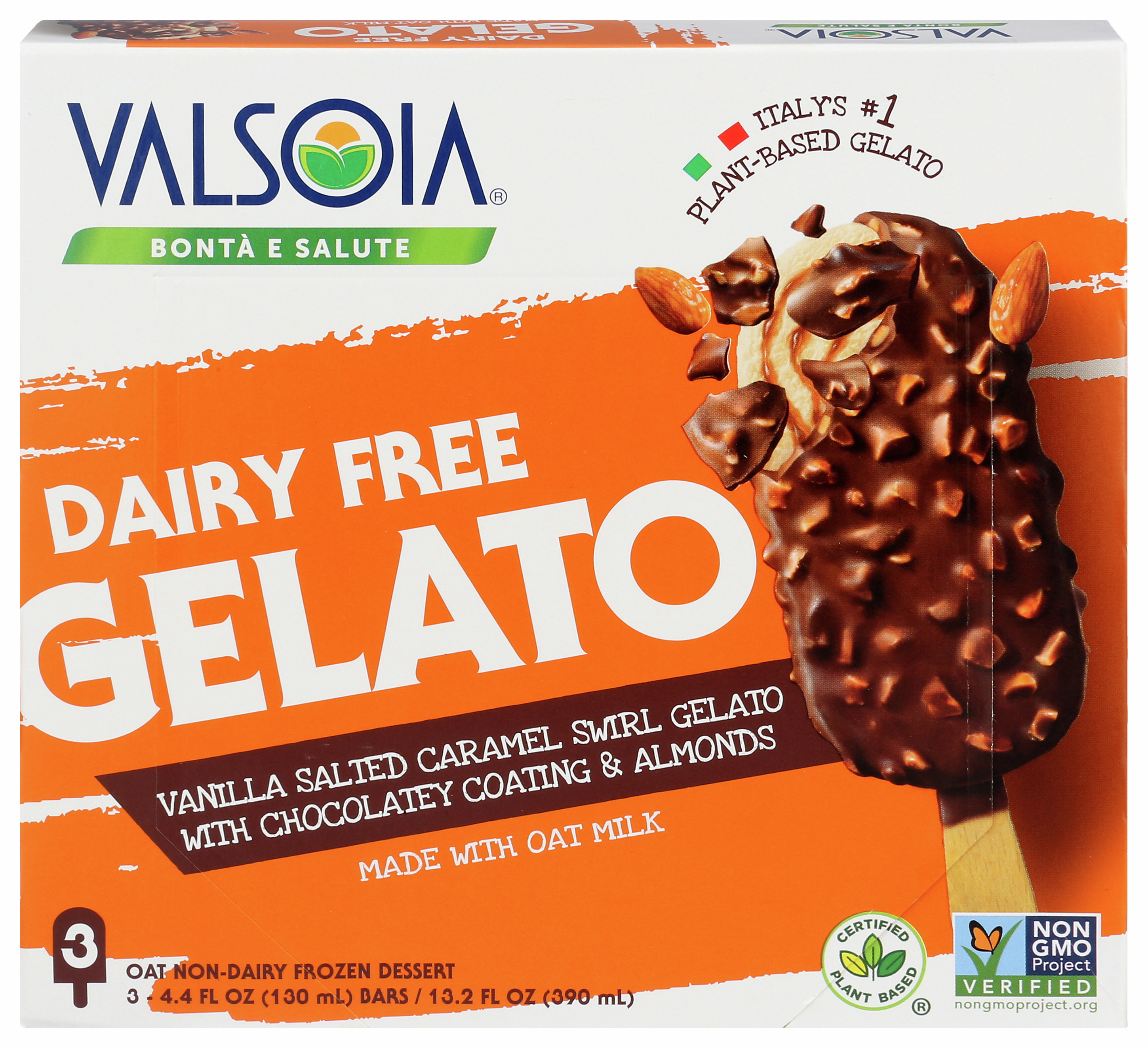 Vegan Vanilla Salted Caramel Swirl Gelato World Finer Foods