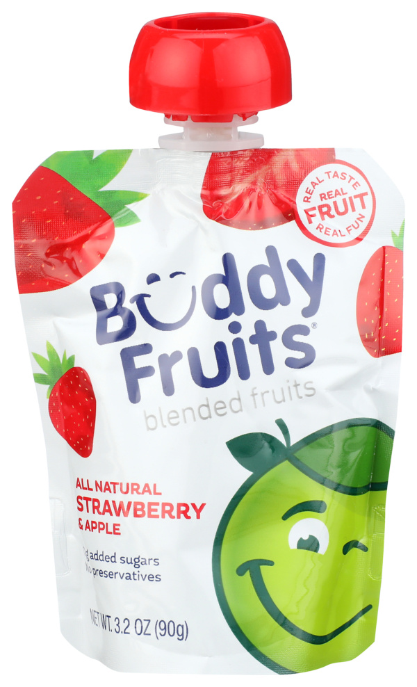 Strawberry & Apple Blended Fruits Pouch